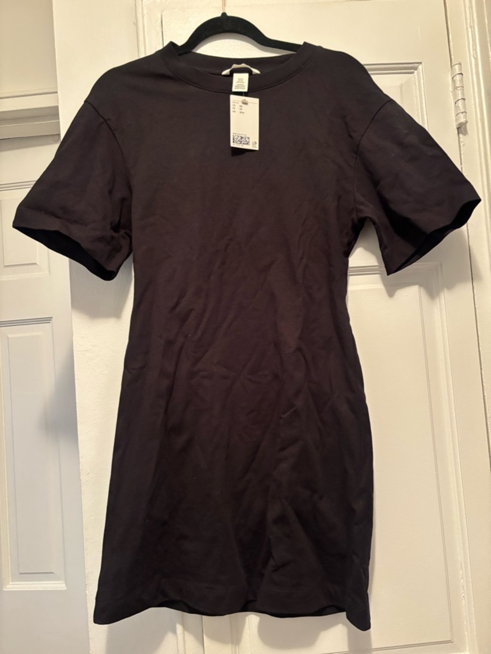 H&M Black Short Sleeve Tee Dress